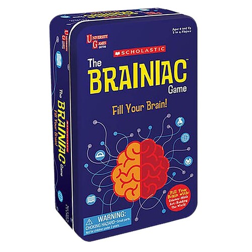 Scholastic Tinned Game The Brainiac Game Kids/Children Toy 3+