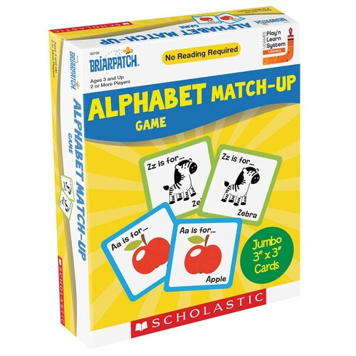 Scholastic Alphabet Counting Match Up Game Kids/Children Toy 2+