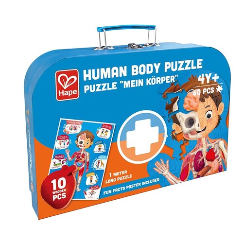 Hape Human Body Puzzle Kids/Toddler Activity Toy 4+