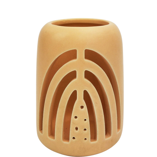 Urban Addie Rainbow 11cm Ceramic Tealight Home Decor Candle Holder - Sand