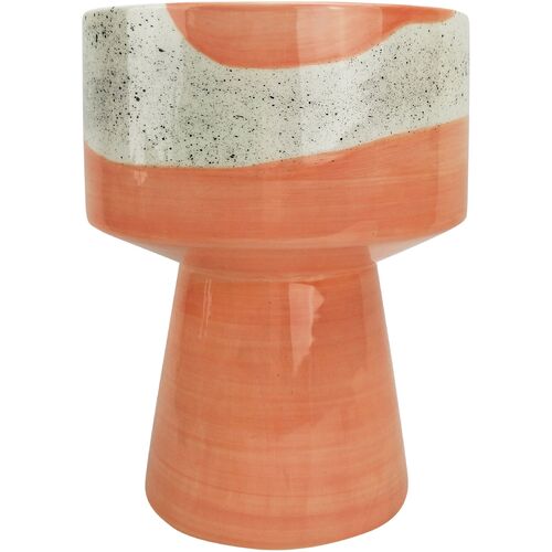 Urban Avery Dot 24cm Ceramic Plant Vase Pot - Pink