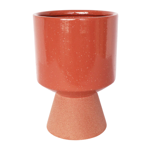 Urban Brynn 24cm Ceramic Tall Planter Pot Large - Berry/Terracotta