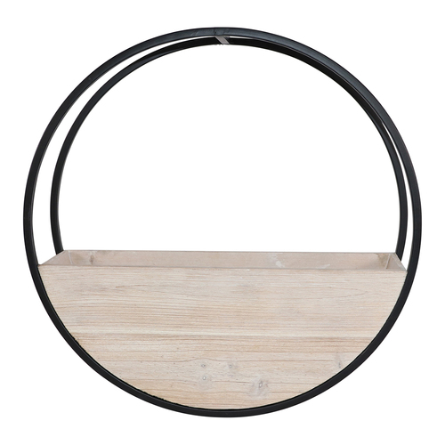 Urban 49cm Circle Wall Planter Garden Pot Medium - White Wash