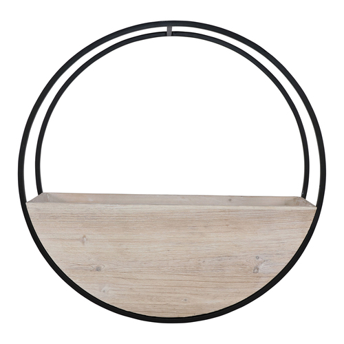 Urban 60cm Circle Wall Planter Garden Pot Large - White Wash