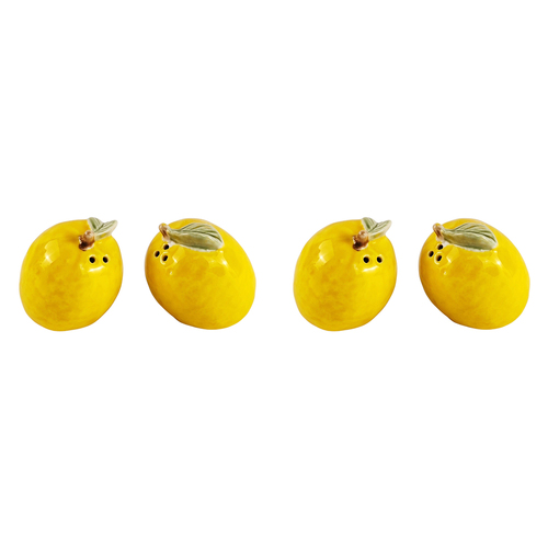 2x 2pc Urban 5.5cm Lemon Salt & Pepper Shaker - Yellow