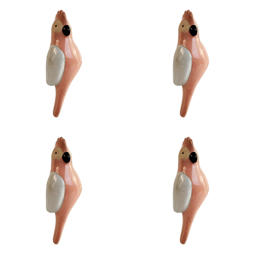4x Urban 12.5cm Gala Plant Pot Hanger Garden Decor - Pink