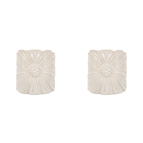 2PK Urban Products Daisy Home Decor Planter White 11cm