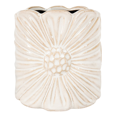 Urban Products Daisy Home Decor Planter White 14cm