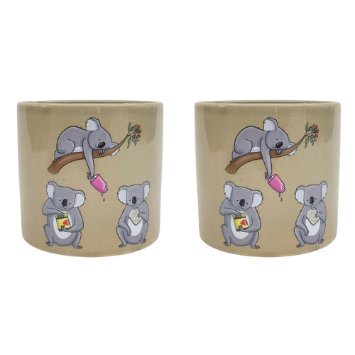 2PK Urban RT Koalas Planter 12cm Home Decorative Garden Decor
