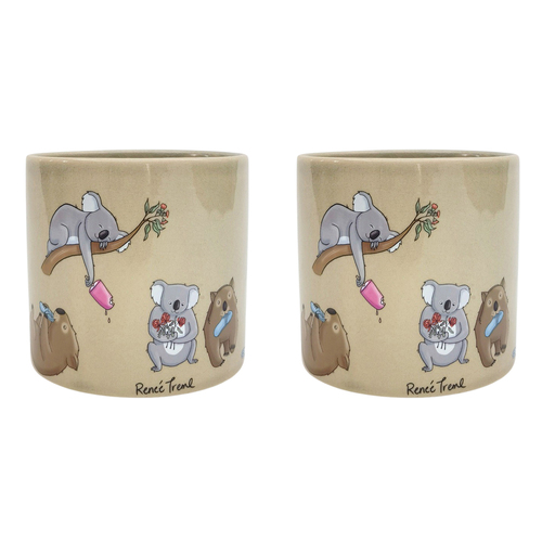 2PK Urban RT Animals Planter 14cm Home Decorative Garden Decor