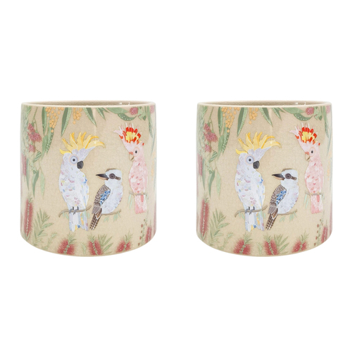 2PK Urban FB Birds Planter 14cm Home Decorative Garden Decor