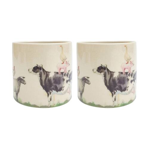 2PK Urban Farm Planter 12cm Home Decorative Garden Decor