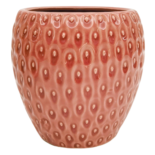 Urban Strawberry Planter Pink 15cm Home Decorative Garden Decor