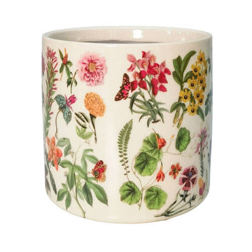 Urban Botanicals Stoneware Outdoor Planter Pot 14x13cm Green