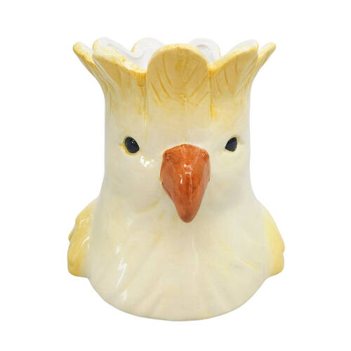 Urban Ceramic Perdy Parrot Outdoor Planter Pot 14x13cm Yellow