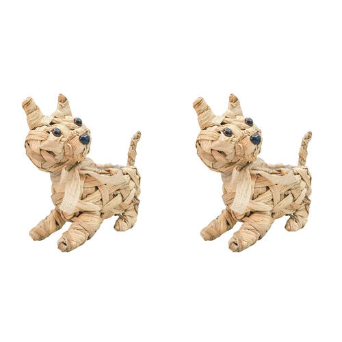 2PK Urban Coconut Fibre Woven Cat Outdoor Planter Pot 25cm Natural