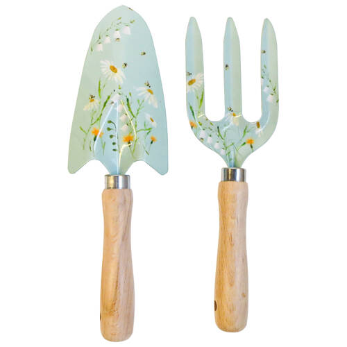 2pc Urban Bee Metal/Timber Meadow Garden Tool Set 29x18cm Yellow