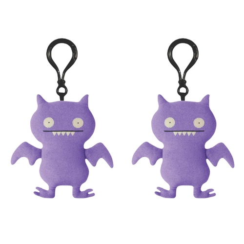 2PK ThinkFun Uglydoll Ice Bat Purple Backpack Clip Kids Bag Accessory