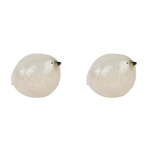 2x Urban 9cm Fat Bird Ornament Home/Garden Decor - Blue