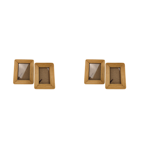 2x Urban Millie Cane 4x6" Photo Frame w/ Stand Home Decor - Natural