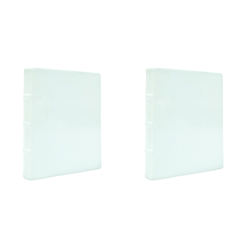 2PK Urban Book Vase White 21cm Decorative Home Kitchen/Lounge Decor