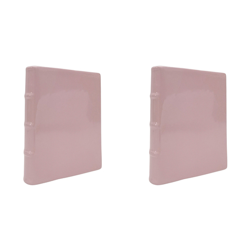 2PK Urban Book Vase Pink 21cm Decorative Home Kitchen/Lounge Decor