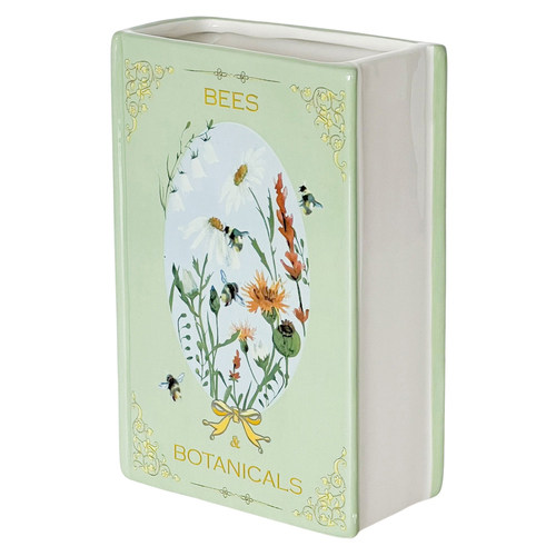 Urban Bees Botanicals Story Book Vase Green Decorative Home Decor
