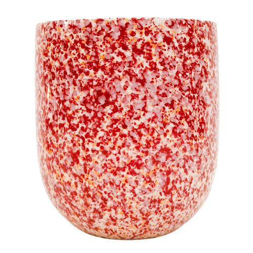 Urban Speckle Planter Pink Red 15cm Home Decorative Garden Decor