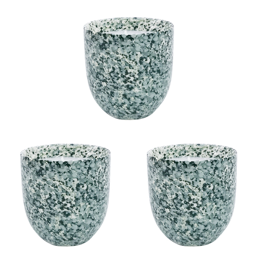 3PK Urban Speckle Candle Sage 8cm Stylish Home Fragrance