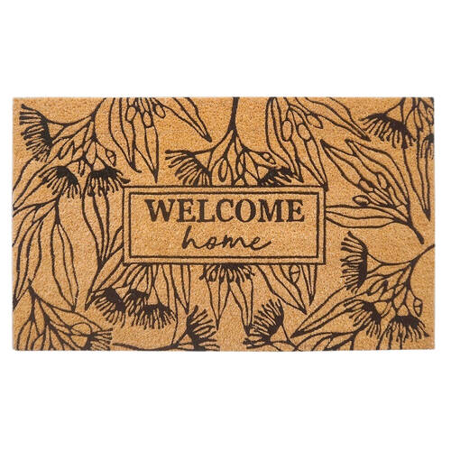 Urban Welcome Home Floor Doormat Coir/PVC 45x75cm Black