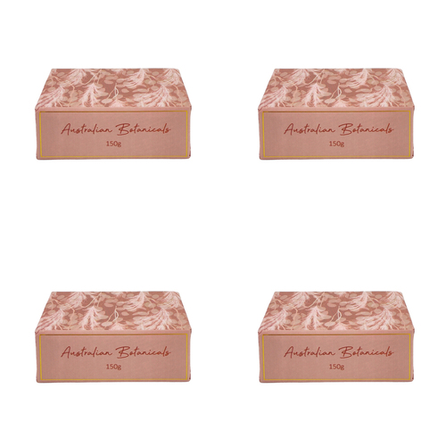 4PK Urban Australian Botanicals Boho 150g Bar Soap - Dusty Pink