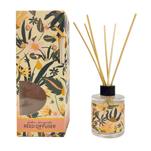 Urban Golden Hineysuckle Cassia Floral 140ml Reed Diffuser - Yellow