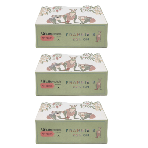 3PK Urban Ausyralian Botanicals Frankie B Animals 150g Soap - Grey/Green