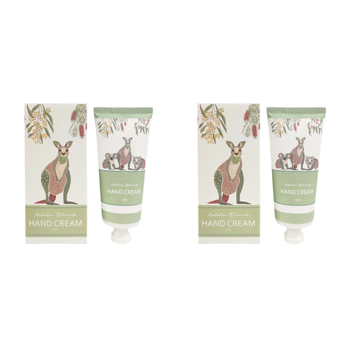 2PK Urban Australian Botanicals Frankie B Animals 150ml Hand Cream Grey/Green