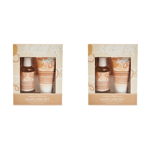 2x 2pc Urban Hailey 80ml Hand Scrub & 50ml Cream Care Set - Pink