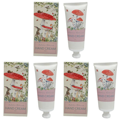 3PK Urban Australian Botanicals Enchanted Garden Hand Cream 100g Natural/Red
