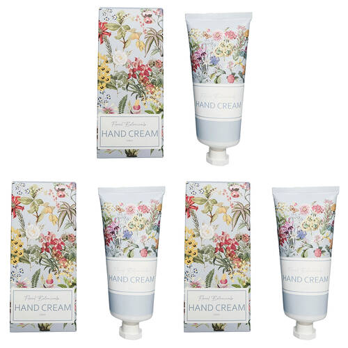 3PK Urban Australian Floral Botanicals Hand Cream 100g Blue/White