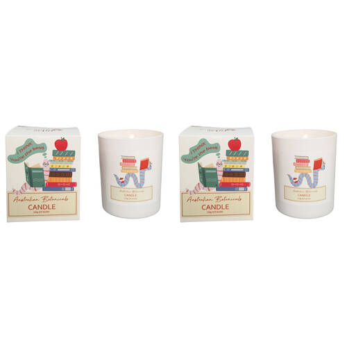 2PK Urban Australian Botanicals Bookworm You're The Best Soy One-Wick Candle