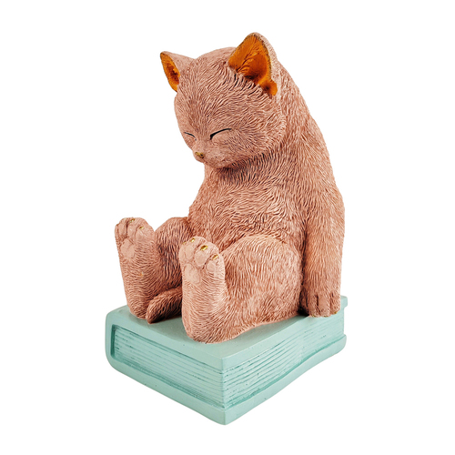 Urban Ludicrous Cat 19cm Polyresin Bookend - Vibrant Pink