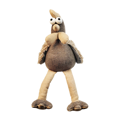 Urban Chicken 26cm Fabric Door Stopper Home Decor - Grey