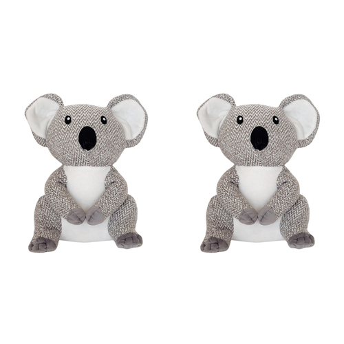 2PK Urban Koala Door Stopper Grey 26cm Decorative Home Decor
