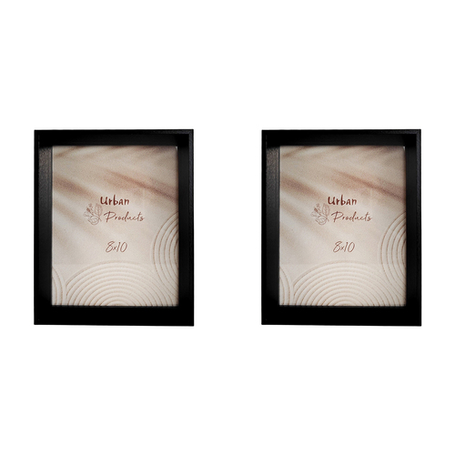 2x Urban Kolby Wooden 8x10" Photo Frame Picture Display Home Decor - Black