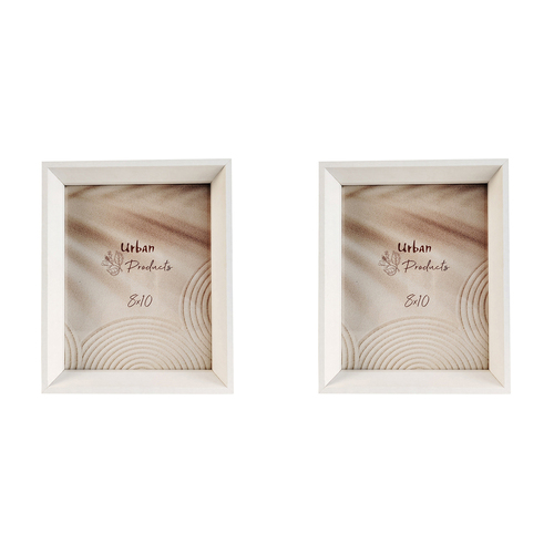 2x Urban Kolby Wooden 8x10" Photo Frame Picture Display Home Decor - White