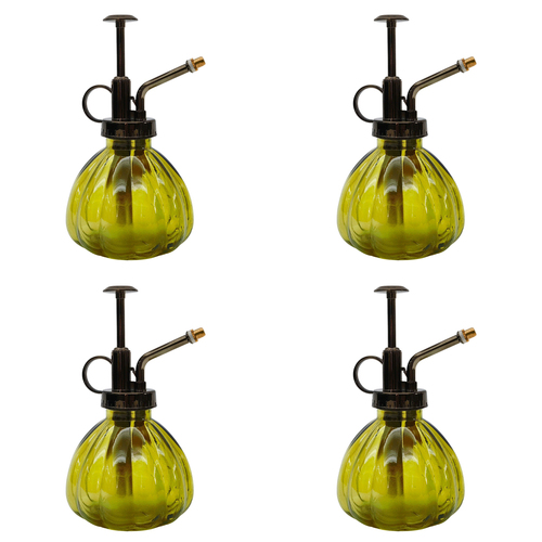 4PK Urban Glass Mister Green 15cm Durable Watering Can Garden Decor