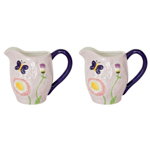 2PK Urban Ella Jug Mauve 14cm Decorative Kitchen/Lounge Decor