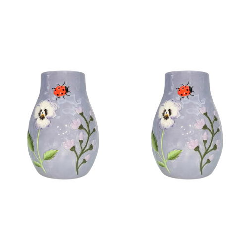 2PK Urban Ella Vase Mauve 18cm Decorative Kitchen/Lounge Decor