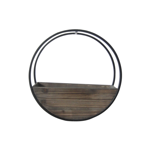 Urban 40cm Circle Wall Planter Garden Pot Small - Brown