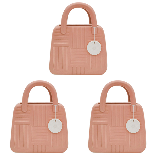 3PK Urban Handbag Planter Pink 19cm Decorative Garden Decor