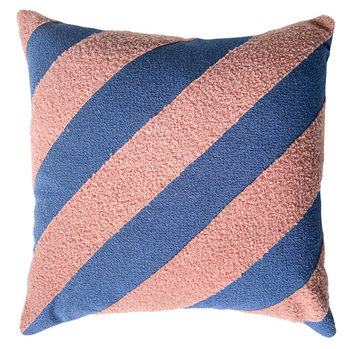 Urban Products Pop Stripe Cushion with Inner Pink Blue