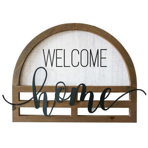 Rayell 47cm Sign/Plaque Wall Art Quote Welcome Home
